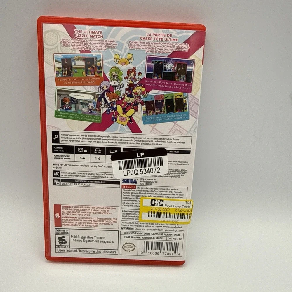 N/A nintendo switch